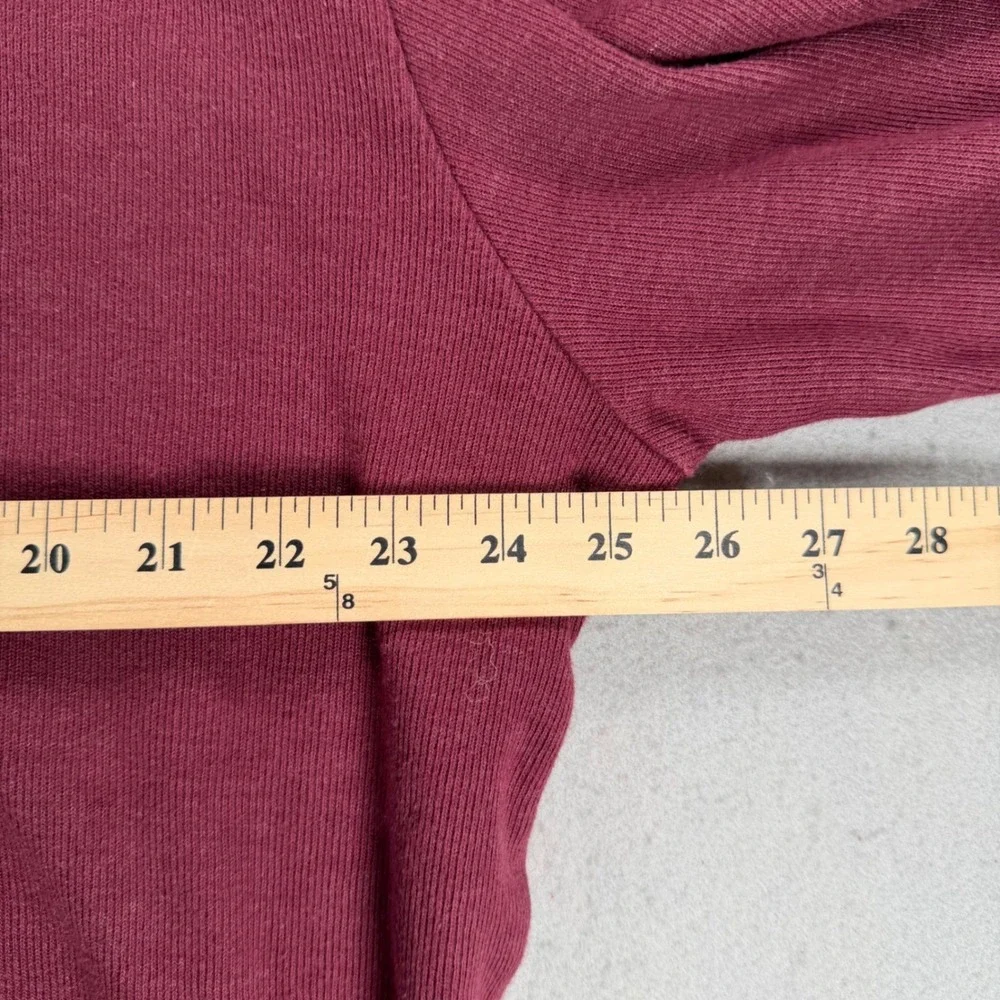 US Polo Assn Quarter Zip Pullover Sweater Mens 3XL Burgundy Maroon Long Sleeve